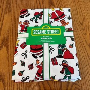 Sesame Street Gang Christmas Tablecloth 60 x 84”